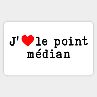 J'♥ le point médian Sticker